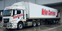Velox Carriers cold chain transport truck